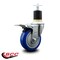 Service Caster 4'' Blue Poly Swivel 1-7/8'' Expanding Stem Caster Total Lock Brake SCC-EXTTL20S414-PPUB-BLUE-178 - alternate 4